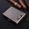 Caja de Cigarrillos Multifuncional Guipai Gp9029 Bronce con Encendedor, una Caja de Doble Uso Firma Grabada Personalizada Exclusiva