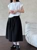 Pantalones Casuales de Pierna Ancha Sueltos de Corte A con Pliegues y Cintura Elástica Verano para Mujer Silueta Pantalones Cortos 3639