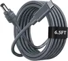 Cargador de Coche Digital Popular de Cuarta Generación de Amazon 30V Cable de Alimentación Impermeable Cargador Multifuncional Tres en Uno