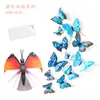 Conjunto Borboleta PVC Pacote com 12 Adesivos Magnéticos de Borboleta para Geladeira Adesivos Decorativos de Parede para Festa de Feriado H-003 Camada Dupla
