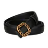 Nuevo Cinturón Retro Cuadrado de Hebilla para Mujer de Piel de Vaca Versátil Decorativo para Vestido Casual Simple Moda Cinturón de Cuero Genuino