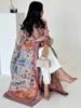Vestido Abaya, Vestido Plisado Issey Miyake, Chaqueta Estampada, Gabardina Larga para Mujer