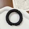 Elástico de cabelo plissado de cetim de alta elasticidade, scrunchie de seda artificial, corda de cabelo estilosa para rabo de cavalo alto, elástico de cabelo durável, acessório de cabelo para mulheres
