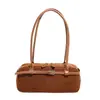 Bolso de Hombro Esmerilado Estilo Niche Francés para Mujer 2025 Otoño Nuevo Estilo Retro Bolso Bandolera de Viaje Bolso Baguette