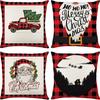 Conjunto de Fronhas de Almofada de Natal Combinadas Transfronteiriças Capas Decorativas para Almofadas de Sofá Amazon Suporta Personalização