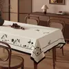 Mantel estilo francés, impermeable, resistente al aceite, fácil de limpiar, lujoso y de alta gama, mantel rectangular para comedor, mantel atmosférico de PVC para mesa de centro