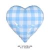 Caperucita Roja Mismo Globo de Amor a Cuadros de 18 Pulgadas Boda Fiesta de Cumpleaños Foto Decorativo Aluminio Globo de Cuadros