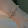 Celebridad de Internet Pulsera de Novia con Perlas de Tulipán para Mujer Pulsera de Alto Nivel Joyería Diseño de Nicho para Novia Estudiante ins