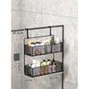 Colgador de Baño Estante de Almacenamiento para Inodoro sin Perforaciones Estante para Almacenar Toallas para Ducha Puerta de Vidrio en stock