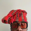 Gorro de Punto con Patrón de Bordado Retro Moda Hip Hop Americano Cuadros Nuevo Estilo Diseño de Atar Gorro Largo de Punto Venta al por Mayor