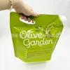 Bolsa de Exportação para Comércio Exterior Saco de Embalagem para Bebidas de 1 Galão Bolsa com Bico para Sopa Alta de Restaurante Bolsa de Água Reutilizável Dobrável