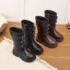 Botas de vaquero occidentales de bloques de color retro, nueva colección 2026, botas de montar con tacón grueso, botas altas de moda con hebilla de cinturón para mujer, populares entre los influencers