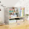 Estante de Almacenamiento de Escritorio Pequeño Simple Estante de Almacenamiento para Escritorio Pequeño Estantería Pequeña para Escritorio Estantería para Libros para el Hogar Nuevo Estilo Popular 2025