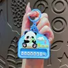 Novo Chaveiro de Panda de Desenho Animado para Piano, Brinquedo Divertido de Desenho Animado Fofo, Pingente para Mochila de Estudante, Pequeno Presente Prático