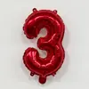 Globos de Papel de Aluminio con Letras y Números Rojos de 16 pulgadas Decoración para Primer Cumpleaños Boda Globos de Papel de Aluminio Venta al por Mayor