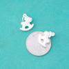 Colgante Caballo de Troya 3D de Plata S999 Accesorios Divertidos para Niños DIY Hecho a Mano Pulsera de Cuerda Colgante de Pulsera Colgante Caballo Mecedor