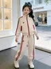 Conjunto de Ropa de Otoño para Niñas 2026 Nueva Moda Chaqueta de Béisbol Infantil Estilo Primavera y Otoño Conjunto Deportivo Casual de Dos Piezas para Niñas
