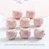 Accesorios para Joyería DIY Cabeza de Gato de Dibujos Animados Cuentas de Cerámica Pulsera de Gatito con Agujero Recto Pulsera Paquete de Materiales para Pulseras Hechas a Mano