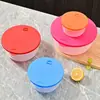 Juego de recipientes de plástico para alimentos, lonchera para trabajadores de oficina con tapa, apto para microondas, tazón para fideos instantáneos, bento box redondo, venta al por mayor