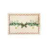 Manteles individuales y posavasos navideños de comercio exterior, decoraciones de mesa para restaurante transfronterizas, manteles individuales estampados con temática navideña, estilo ins de Oriente Medio