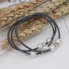 Versión coreana de banda elástica multicapa para el cabello con perlas, banda de goma para el cabello, cuerda para el cabello con lazo simple, lindo y fresco material de joyería para mujeres