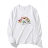 Nuevo Top de Manga Larga para Mujer de Primavera y Otoño con Estampado de Dibujos Animados de Anime de Nicho Americano, Moda Tendencia Versátil Casual