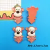 Cachorro de Tigre de Dibujos Animados Oso Fresa Accesorios de Resina DIY Pegamento de Crema Funda de Teléfono Tocado Pasador Taza de Agua Pegatina para Refrigerador