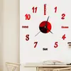 Digital Inglés Amazon popular 3D estéreo directo de fábrica pegatinas de espejo para pared pegatinas de reloj de pared 40 cm Bricolaje