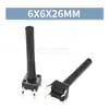 Interruptor Tátil de Furo Passante Vertical 4 Pinos Micro Botão 6*6*4.3/4.5/5/6/7/7.3/8/9/19/30MM