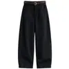Pantalones de Pierna Ancha Irregulares de Mezcla de Lana de Moda para Mujer 2026 Otoño/Invierno Nuevos Pantalones Largos Adelgazantes de Cintura Alta con Caída Versátiles Pantalones Casuales