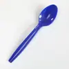 Set de Cubiertos Desechables de Tres Piezas en Stock, Plástico, Dorado, Negro, Rosa, Azul, Colorido, Suministros para Fiestas de Cumpleaños, Decoraciones