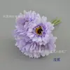 Ramo artificial de crisantemo africano atado a mano flor de seda de crisantemo fulang arreglo floral decoración floral para el hogar Flor de mano para novia