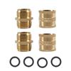 Conector de Mangueira de Jardim Amazon Adaptador Anticongelante Rosca Externa para RV Conector Rápido de Latão com Válvula de Esfera Transfronteiriço