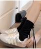 Calcetines Blancos de Media Caña para Mujer con Lazo Delgado de Primavera y Verano Estilo Ballet Ins Calcetines de Pila Lindos Estilo Japonés de Moda
