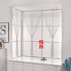 Cortinas de Cinta Mágica para Ventana de Balcón, Cortinas Transparentes, Cortinas Suaves de Lujo Ligero para Puerta, Cinta Mágica sin Taladro, Transmiten la Luz pero No Dejan Ver, Venta al por Mayor