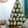 Letra Bola de Cristal Amarilla Acrílico Colgante para Coche Decoración de Árbol de Navidad Decoración del Hogar Espejo Retrovisor