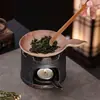 Calentador de Velas Cerámico Esencial para Aceites Esenciales Transfronterizo, Difusor de Incienso, Estufa para Tostar Hojas de Té de Salvia, Adorno Artesanal