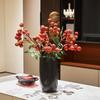 Fruta Simulada Lichia Galhos de Frutas Significado Bonito Arranjo de Flores Inspirador Arte Flores Decorativas Pastorais para Janela da Sala de Estar Ano Novo