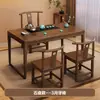 Nuevo Juego de Mesa de Té y Sillas de Madera Maciza China Mesa de Té Simple para Balcón Pequeño Escritorio de Oficina Mesa de Té Pequeña para el Hogar