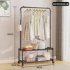 Perchero simple de pie, colgador removible para dormitorio, almacenamiento, perchero multifuncional, estante para zapatos, colgador