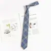 Accesorios para Camisa de Golpe Libre de Personas Estilo Japonés Corbata Azul Estilo Académico jk Patrón Perezoso Vestido Académico Lazo de Corbata Mano de Mujer dk