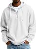 Sudadera con Capucha Pesada de Manga Larga para Hombre, Color Sólido, Holgada, Moderna, Deportiva Casual, Europea y Americana, Nueva