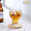 Taza de Leche de Vidrio de Celebridad de Internet de Aspecto Elegante, Taza para Beber Jugo de Bebida Fría de Oso Lindo para Mujer, Taza de Cerveza para el Hogar