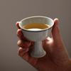 Crepúsculo Cang Zhai Antiguo Verde Pintado a Mano Azul y Blanco Doble Línea Copa Maestra de Pie Alto Juego de Té Kung Fu Taza de Té Taza de Degustación de Té Taza Individual