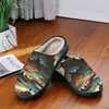 Pantuflas de Algodón Personalizadas para Otoño e Invierno, Cálidas y Adecuadas para Hombres y Mujeres, con Estampados de Dibujos Animados, Engrosadas y Antideslizantes, Personalización de Pods Transfronteriza