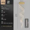 Moderno Simples Lustre de Cristal para Escada Casa Duplex Lustre Longo Oco Pé Direito Alto Rotativo Grande Lâmpadas de Sala de Estar