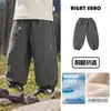 Pantalones para niño estilo europeo derecho, forro polar de invierno y engrosados, pantalones deportivos para bebé, impermeables, ropa infantil de nuevo estilo, moda de invierno para niños