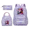 Mochila Transfronteriza Modelo Nuevo N, Mochila Escolar Estilo Universitario para Estudiante de Primaria, Mochila de Viaje Set de Tres Piezas