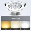 Lámpara de techo LED para tienda de ropa, lámpara de techo LED con agujero para tienda de ropa, lámpara de ojo de buey, lámpara de pared de fondo para sala de estar, lámpara de ahorro de energía 3W5W7W9W, conjunto completo