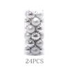 Bola de Navidad 6CM Dorada 8CM plateada Bola Brillante Bola Mate Colgante Arreglo Árbol de Navidad Colgante Decoraciones Electrochapadas